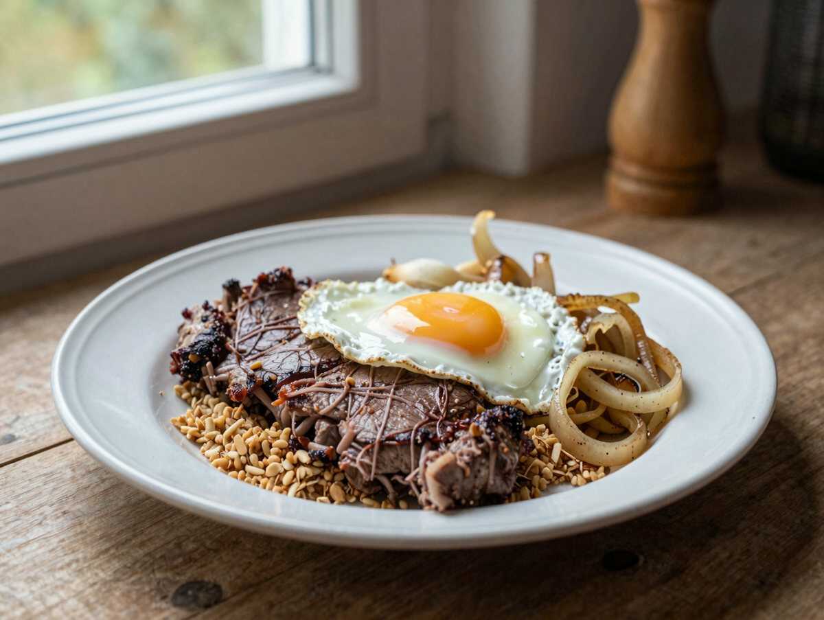 Klassischer Hackbraten leicht gemacht: Das Lieblingsrezept der ganzen Familie! – während der Zubereitung