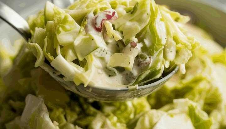 Klassischer Weißkrautsalat mit Kümmel