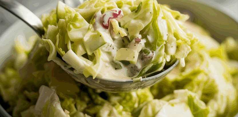 Klassischer Weißkrautsalat mit Kümmel