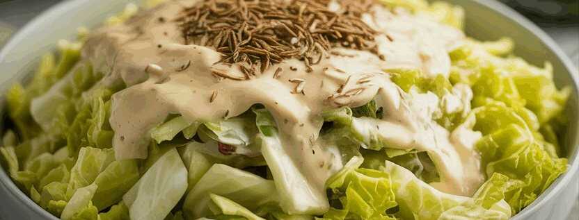 Klassischer Weißkrautsalat mit Kümmel – so sieht es fertig aus