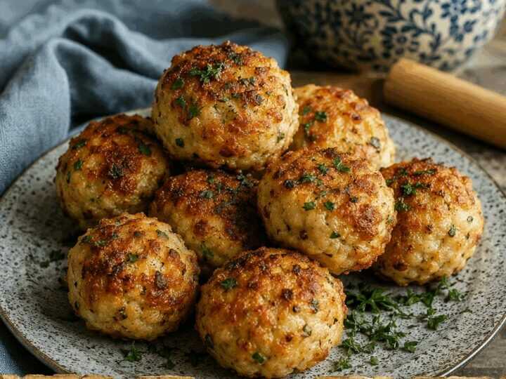 Knödel vom Vortag knusprig gebraten im Airfryer – mit Zutaten, die du sowieso zu Hause hast