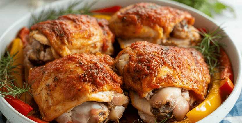 Hähnchen-Oberkeulen mit Paprika-Rub