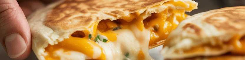 Knusprige Käse-Tortillas aus dem Airfryer – so sieht es fertig aus