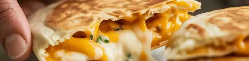 Knusprige Käse-Tortillas aus dem Airfryer – so sieht es fertig aus