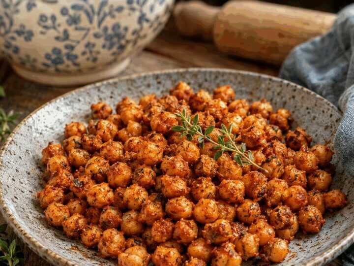 Knusprige Kichererbsen als Snack aus dem Airfryer, wie bei Oma, nur schneller