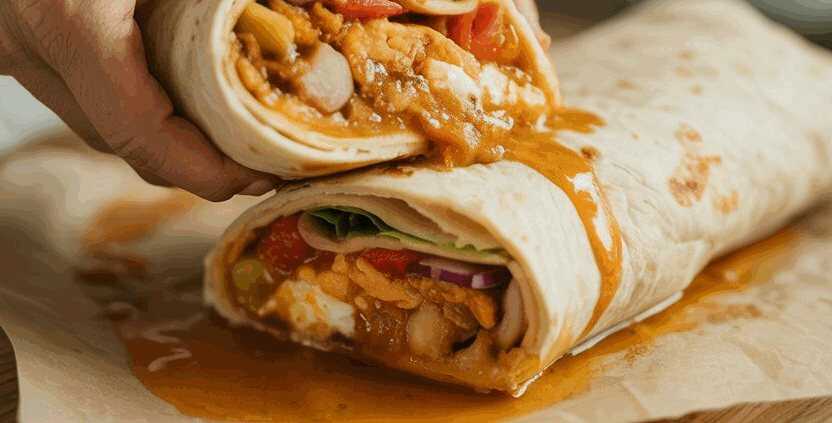 Wrap-Rollen aus der Heißluftfritteuse