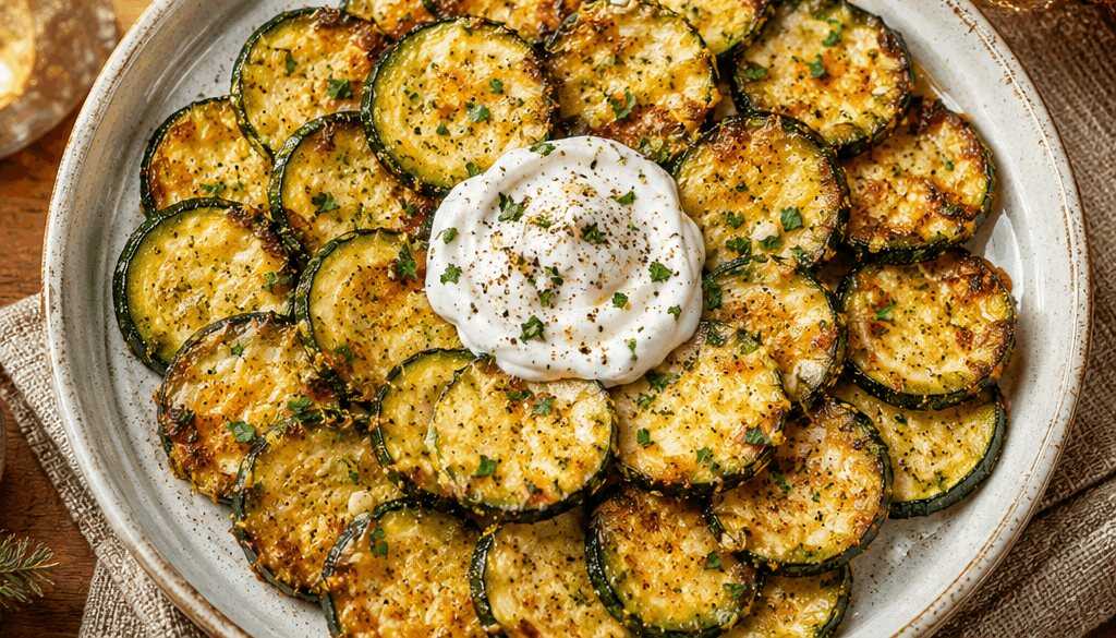 Zucchinischeiben mit Knoblauch und Sauerrahm – Versuch’s jetzt
