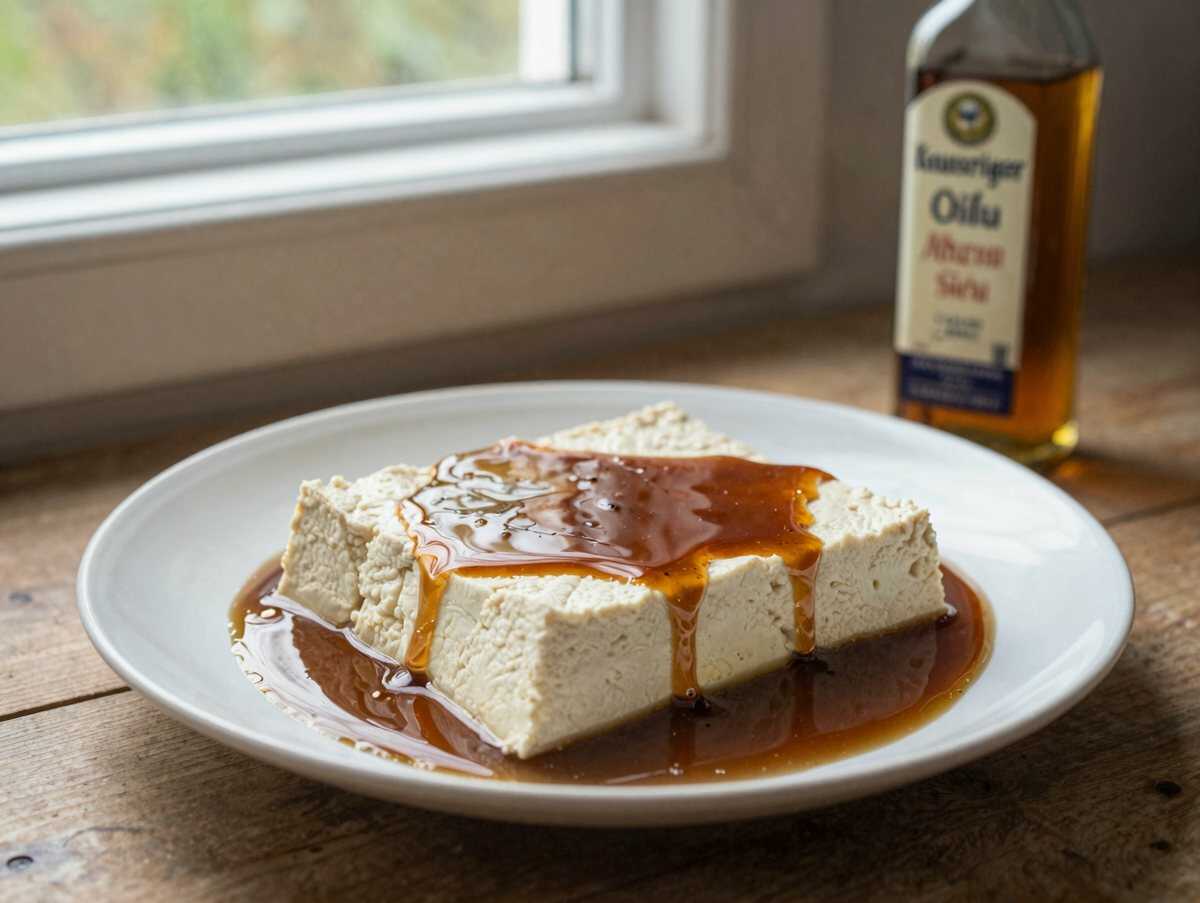 Knuspriger Ahorn-Tofu: Süß-scharfer Genuss in Minutenschnelle! – während der Zubereitung