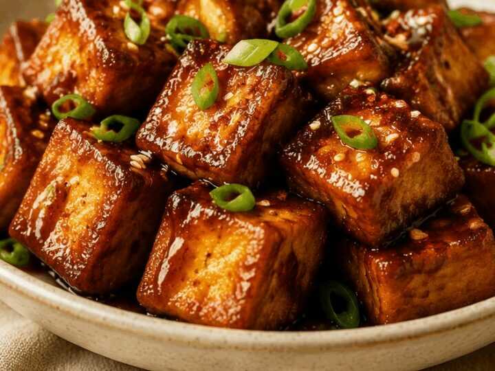 Knuspriger Ahorn-Tofu: Süß-scharfer Genuss in Minutenschnelle!