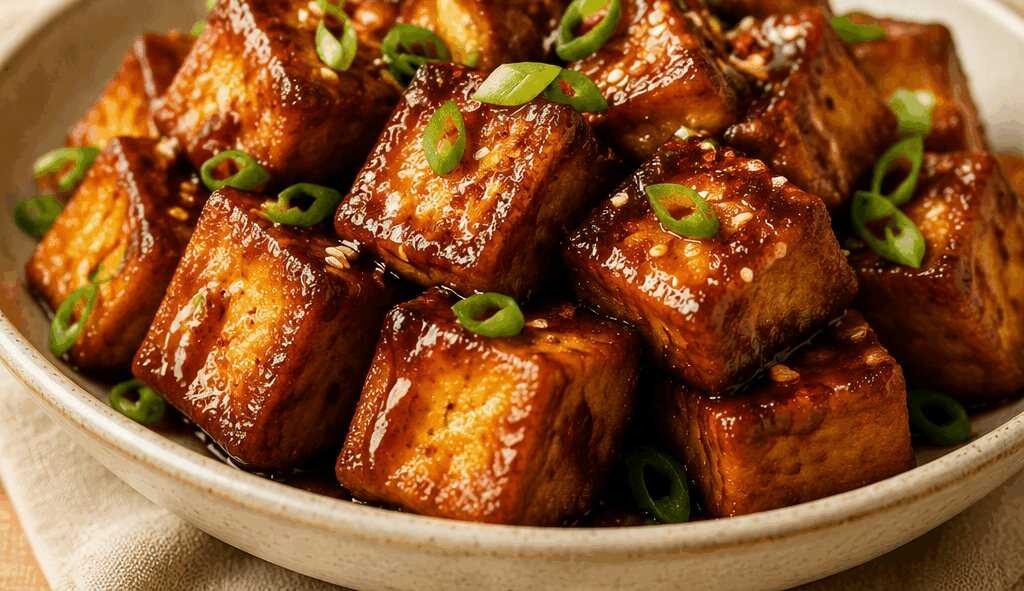 Knuspriger Ahorn-Tofu: Süß-scharfer Genuss in Minutenschnelle!