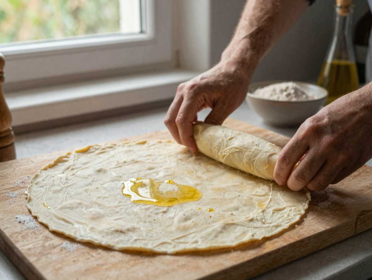 Knuspriges Mozzarella-Brot: So gelingt das perfekte Rezept! – während der Zubereitung