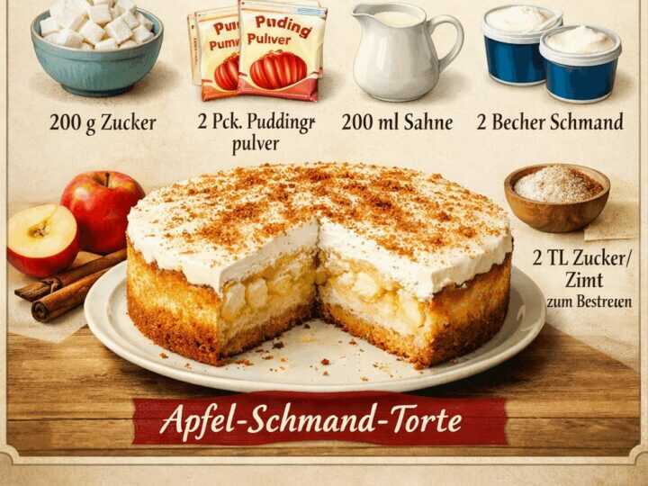 Köstliche Apfel-Schmand-Torte: Ein Rezept, das du probieren musst!