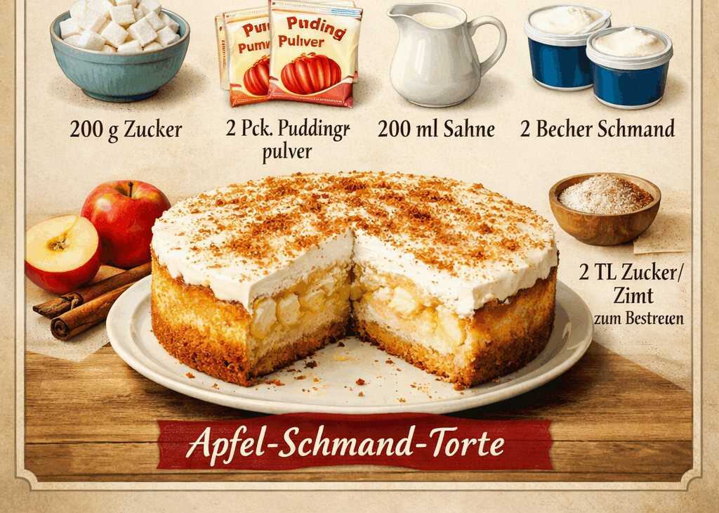 Apfel-Schmand-Torte