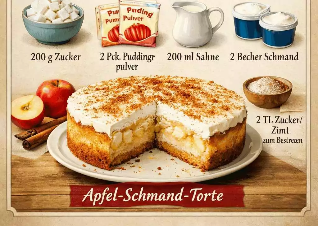 Apfel-Schmand-Torte