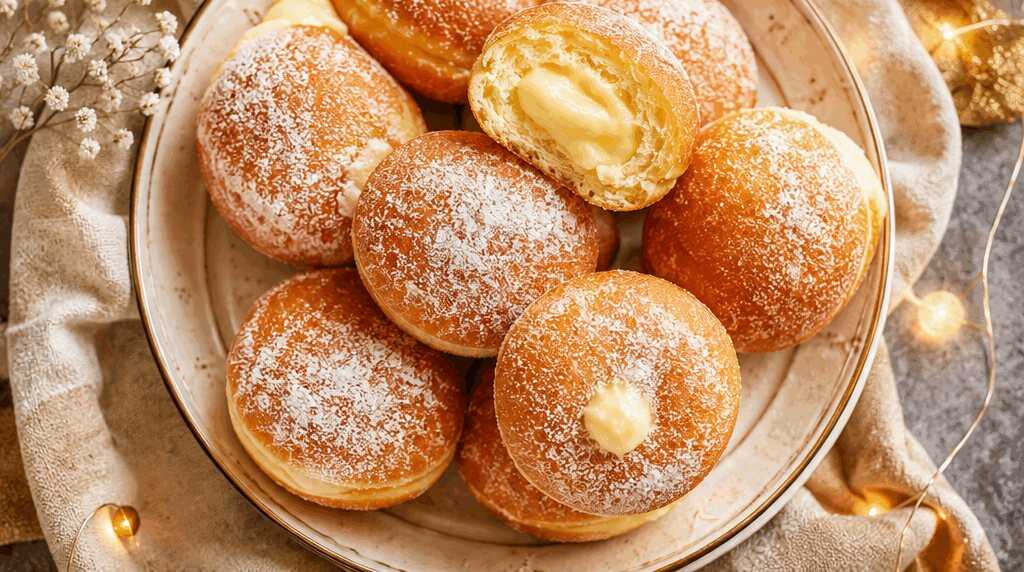 Berliner mit cremiger Vanillefüllung erleben