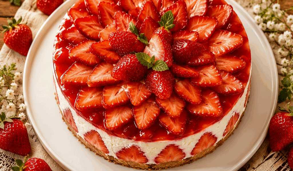 Köstliche Erdbeer-Frischkäse-Torte: Ein Genuss, den du nicht verpassen darfst!