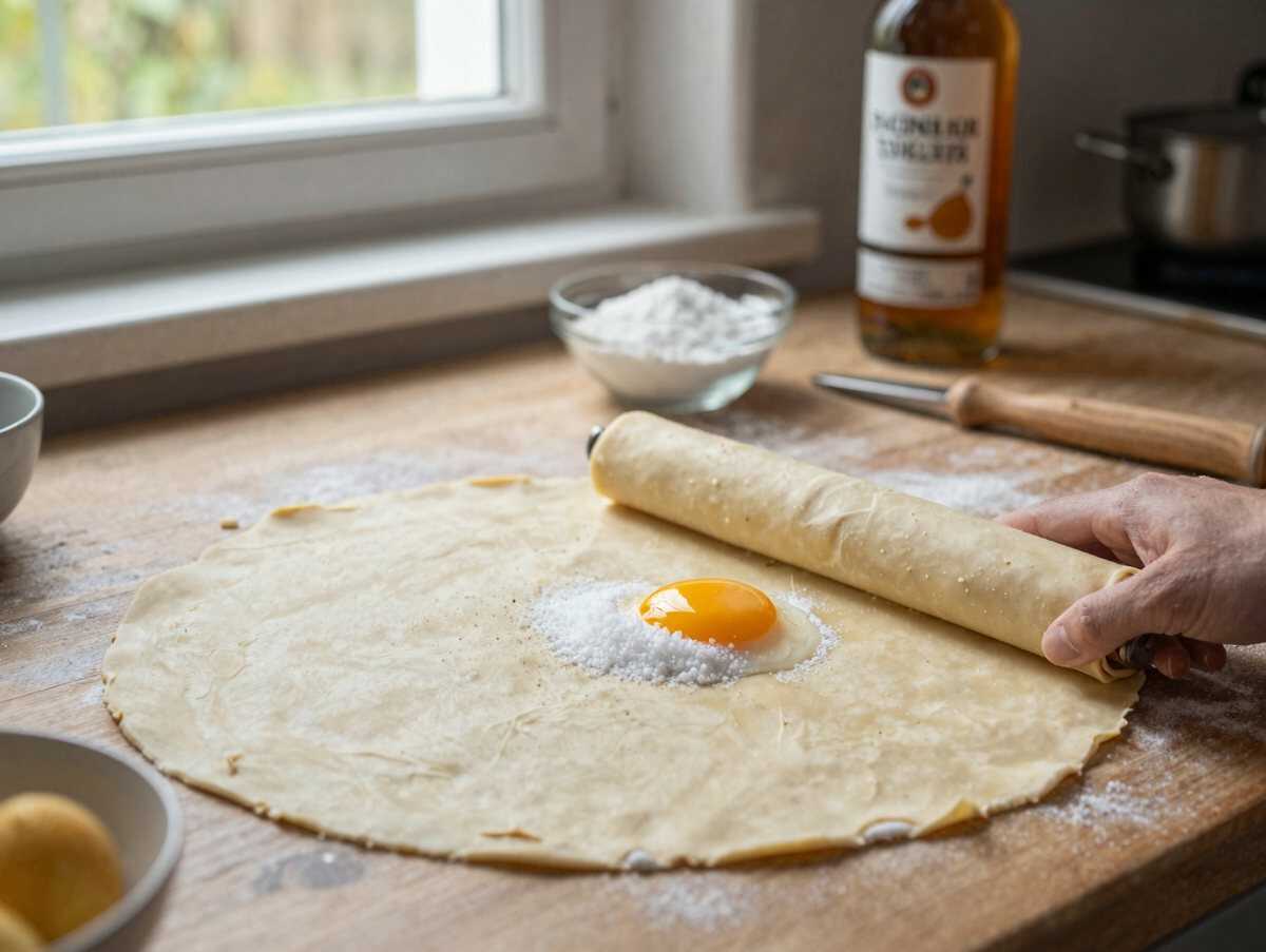 Köstliche Ischler Törtchen mit unwiderstehlicher Nussfüllung – Rezept entdecken! – während der Zubereitung