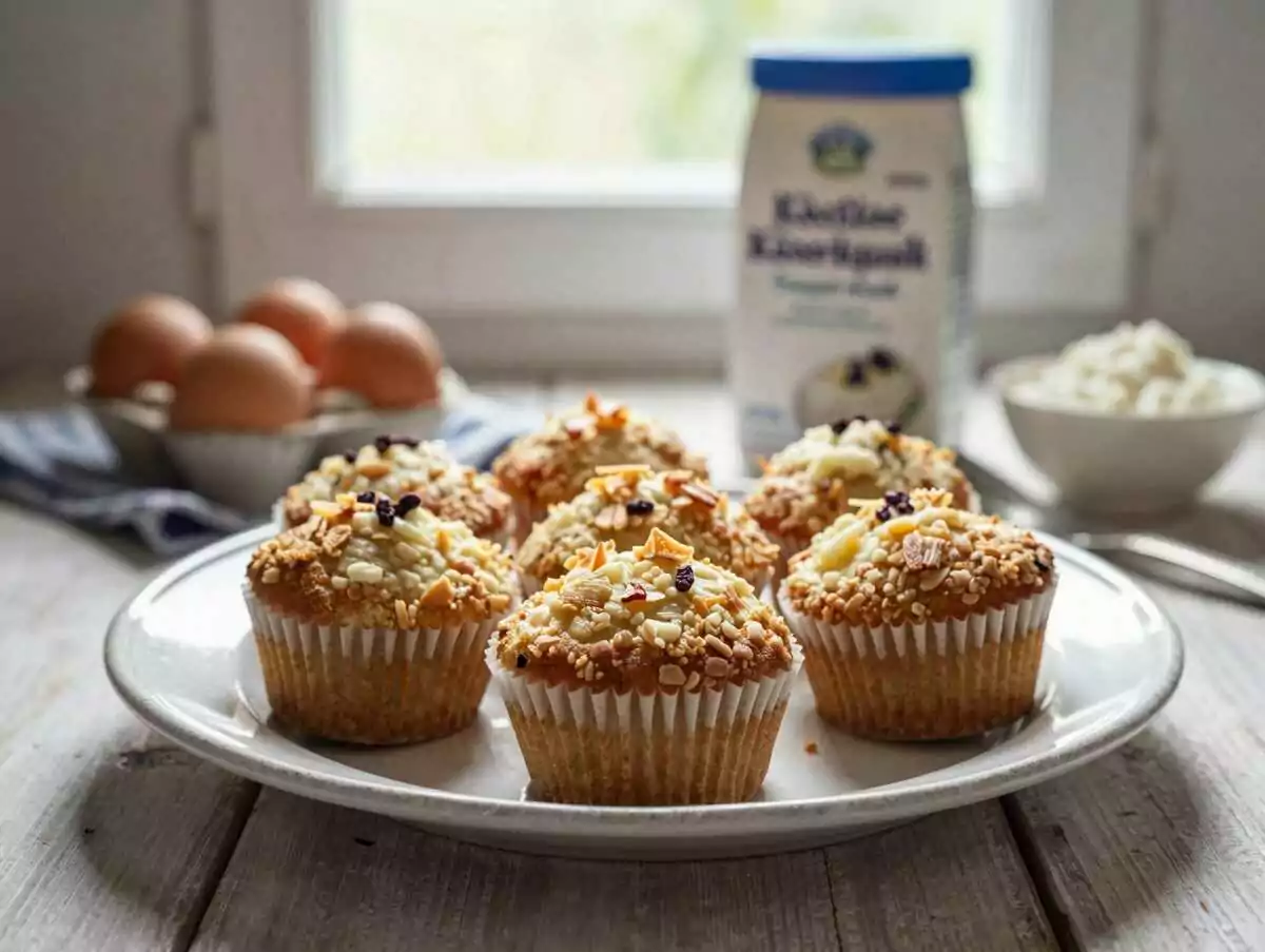 Köstliche Käsekuchen-Muffins, die du probieren musst! – während der Zubereitung