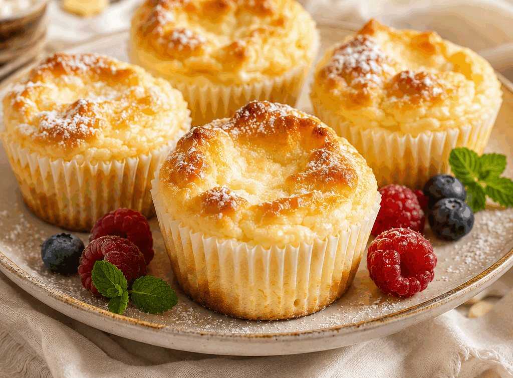 Käsekuchen-Muffins: Einfaches Rezept ohne Boden