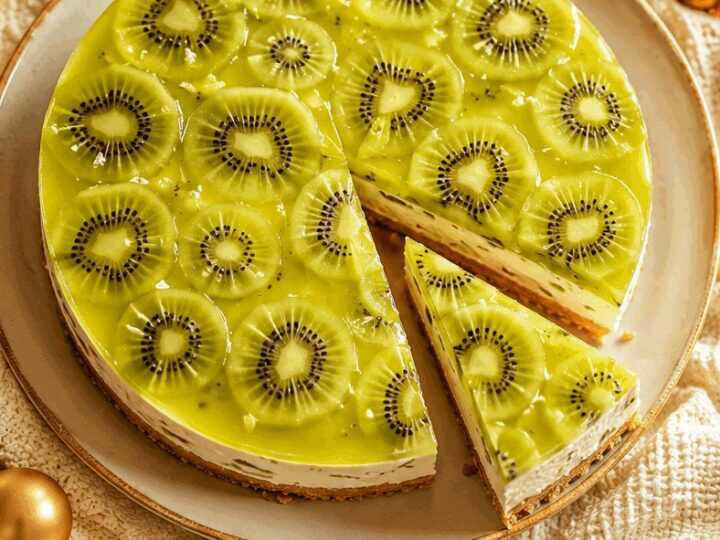 Köstliche Kiwi-Torte mit Frischkäse und Butterkeks: Ein Genuss zum Verlieben!