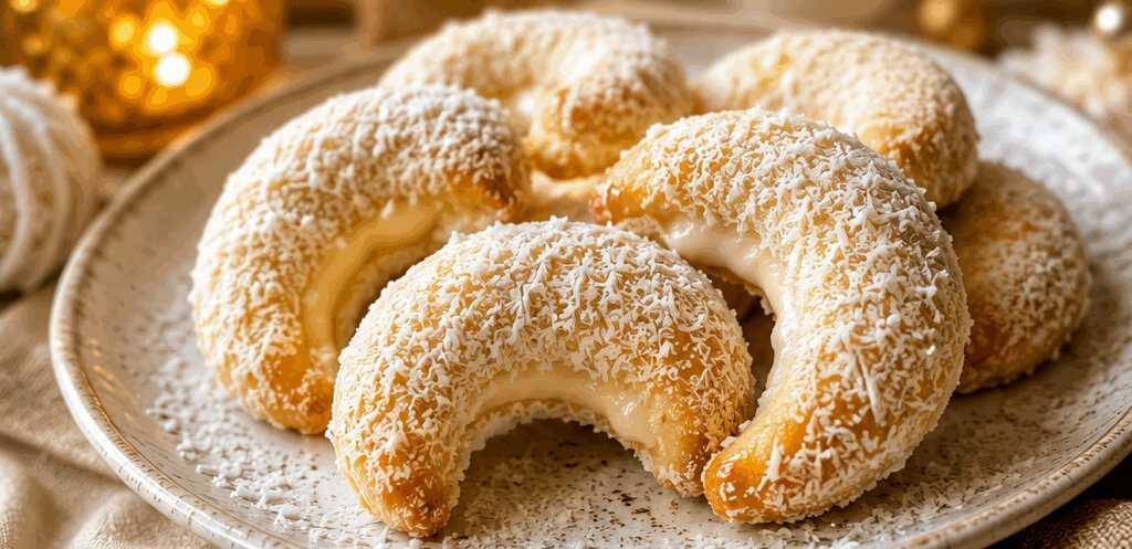 Köstliche Kokos-Sahne-Kipferl: Deine neue Lieblingsnascherei! – so sieht es fertig aus