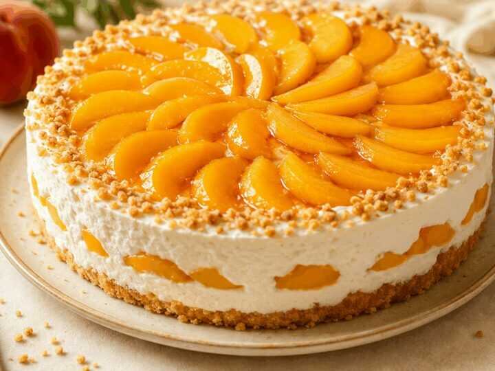 Köstliche Pfirsich-Quark-Sahne-Torte: Ein Rezept, das Sie begeistern wird!