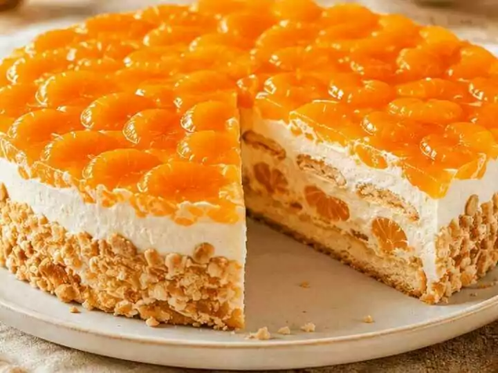 Köstliche Philadelphia-Mandarinen-Torte mit Löffelbiskuit – Jetzt ausprobieren!