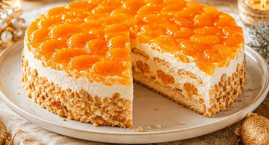 Köstliche Philadelphia-Mandarinen-Torte mit Löffelbiskuit – Jetzt ausprobieren!