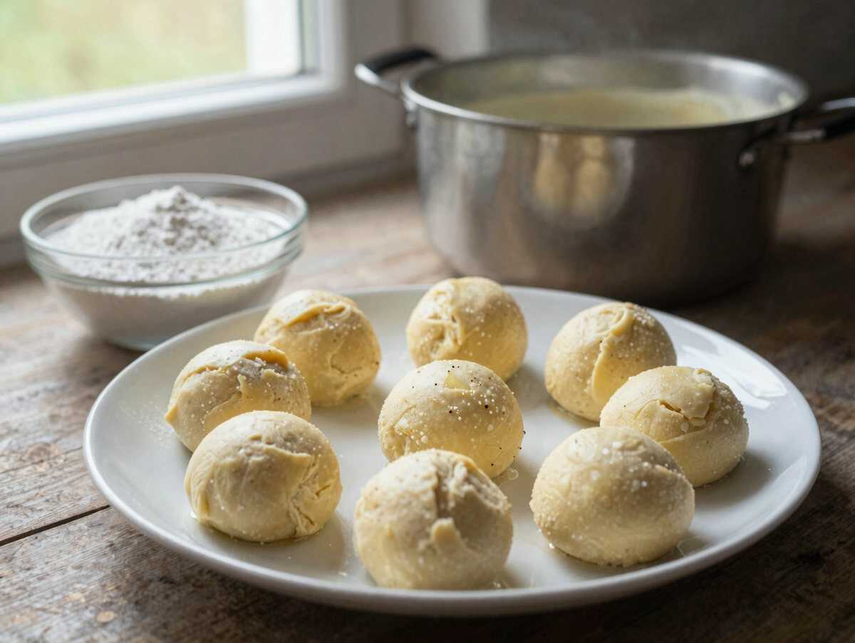 Köstliche Quarkbällchen: So gelingen dir die perfekten Mini-Krapfen! – während der Zubereitung