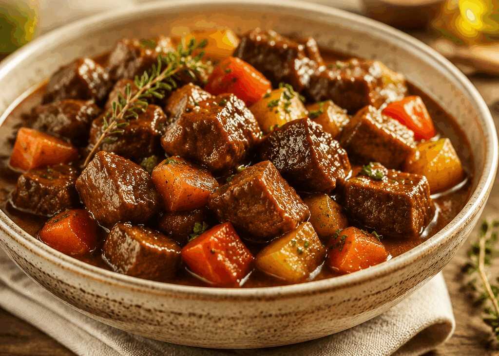 Köstliche Rezepte mit saftigen Rinderwürfeln für gemütliche Abende