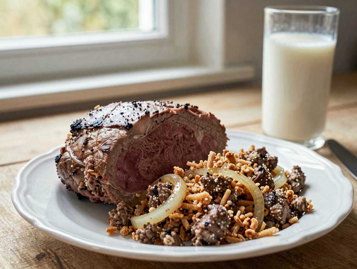 Köstlicher Hackbraten: Das ultimative Wohlfühlgericht, das du probieren musst! – während der Zubereitung