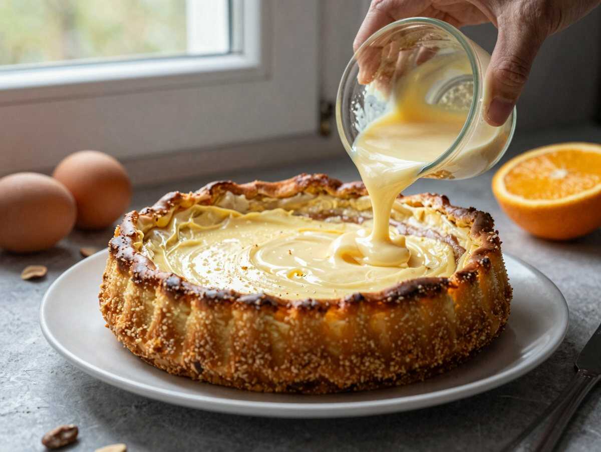 Köstlicher Käsekuchen: Ein Rezept ganz ohne Mehl! – während der Zubereitung