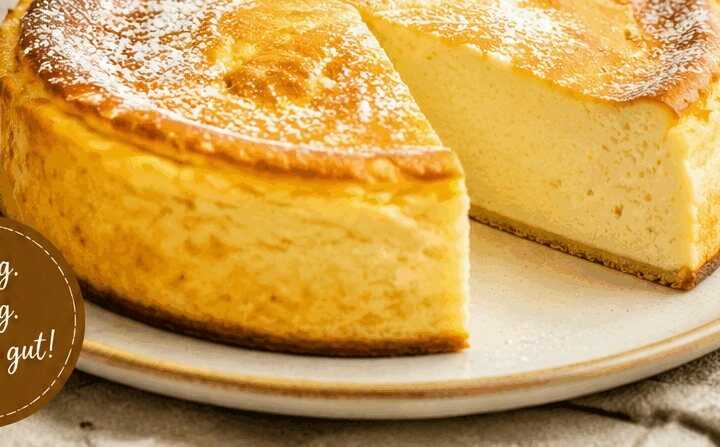 Köstlicher Käsekuchen ohne Boden: Blitzrezept in nur 2 Minuten!