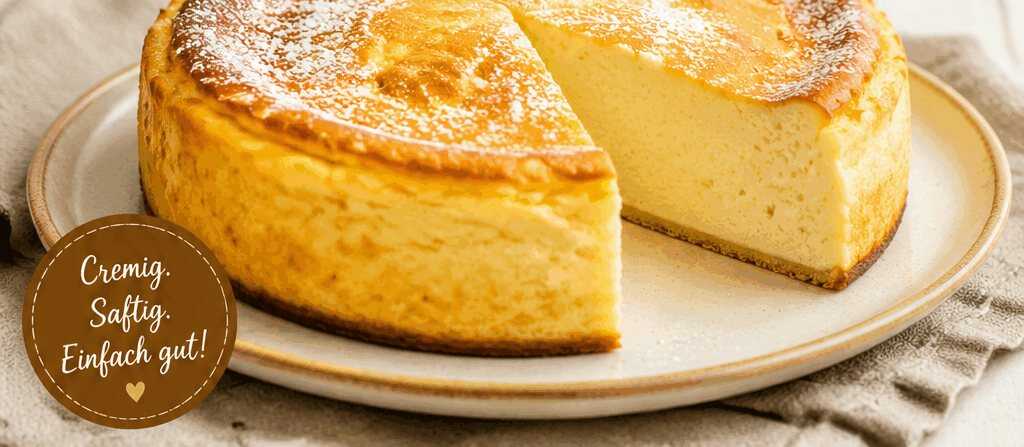 Käsekuchen ohne Boden: Blitzrezept in nur 2 Minuten