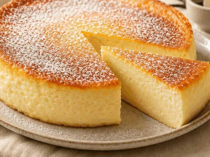 Köstlicher Käsekuchen ohne Boden mit Vanillepudding – Ein Muss für Naschkatzen!
