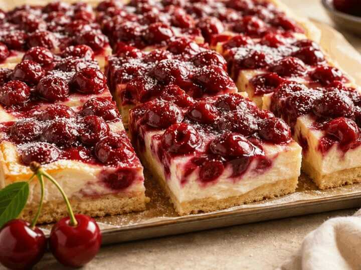 Köstlicher Kirsch-Käsekuchen vom Blech: Einfaches Rezept entdecken!