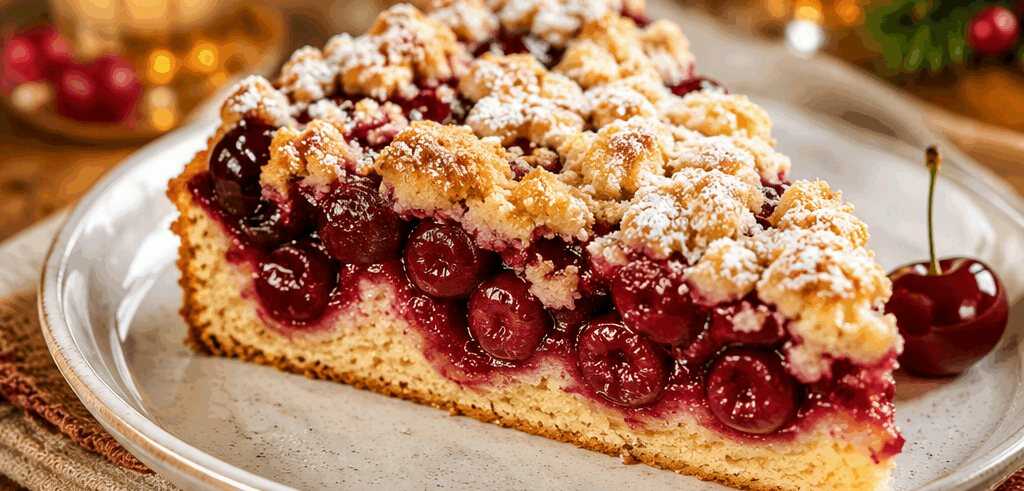 Köstlicher Kirschkuchen: Ein Genuss zum Teilen! – so sieht es fertig aus