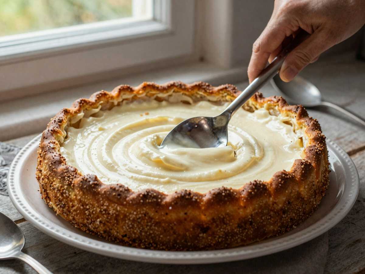 Köstlicher Kokos-Käsekuchen: Das ultimative No-Bake-Rezept! – während der Zubereitung