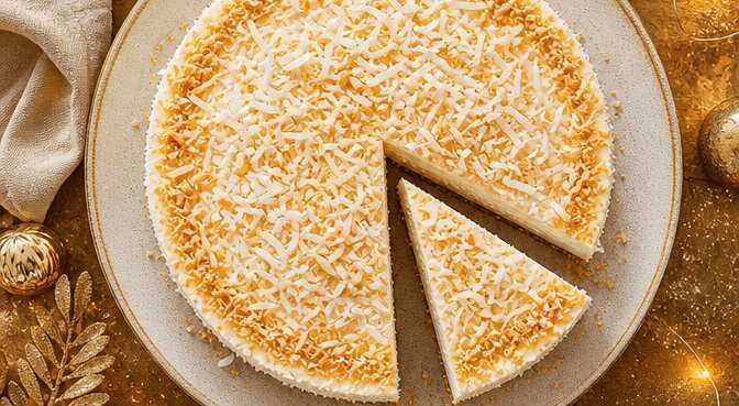 Köstlicher Kokos-Käsekuchen ohne Backen: Ein Muss für jeden Dessertliebhaber!