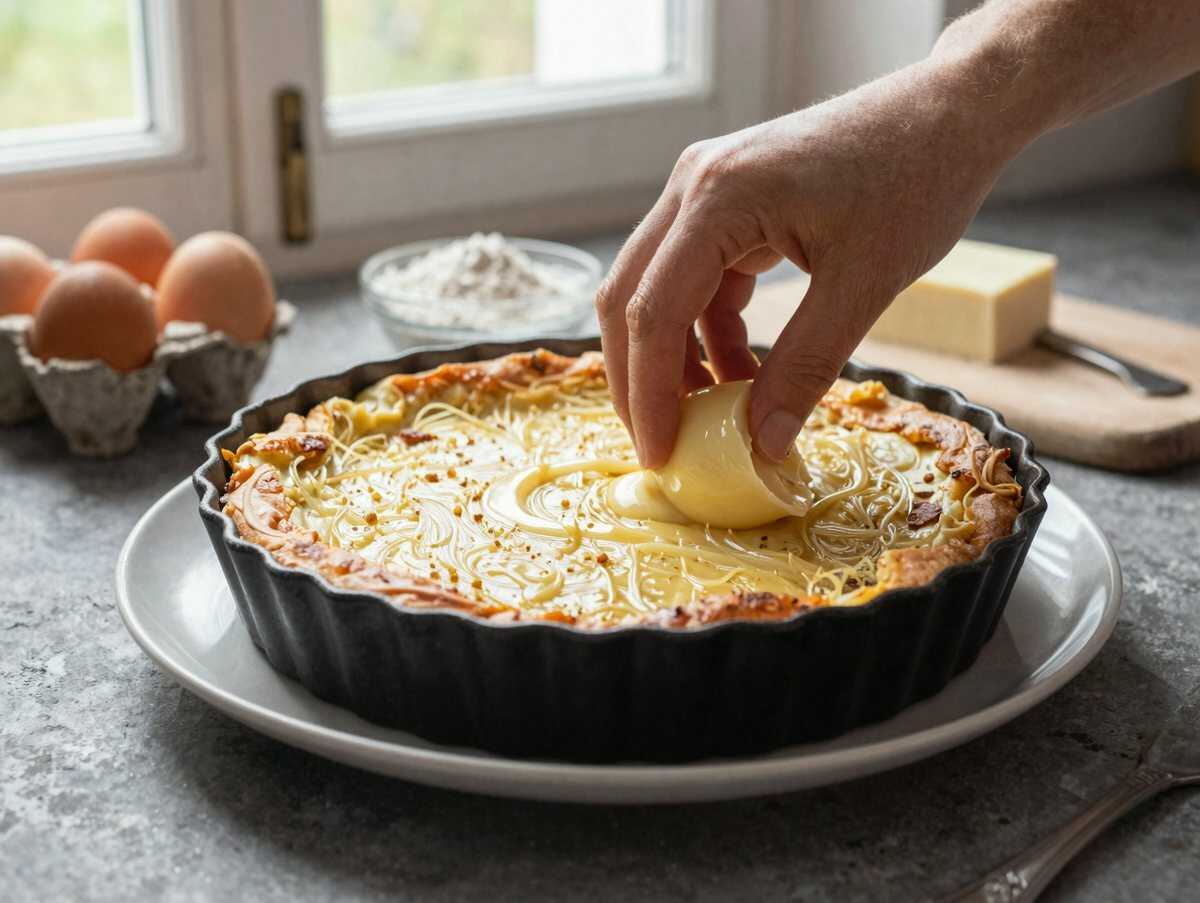 Köstlicher Kuchen rund um die Uhr: Probieren Sie dieses Rezept aus! – während der Zubereitung