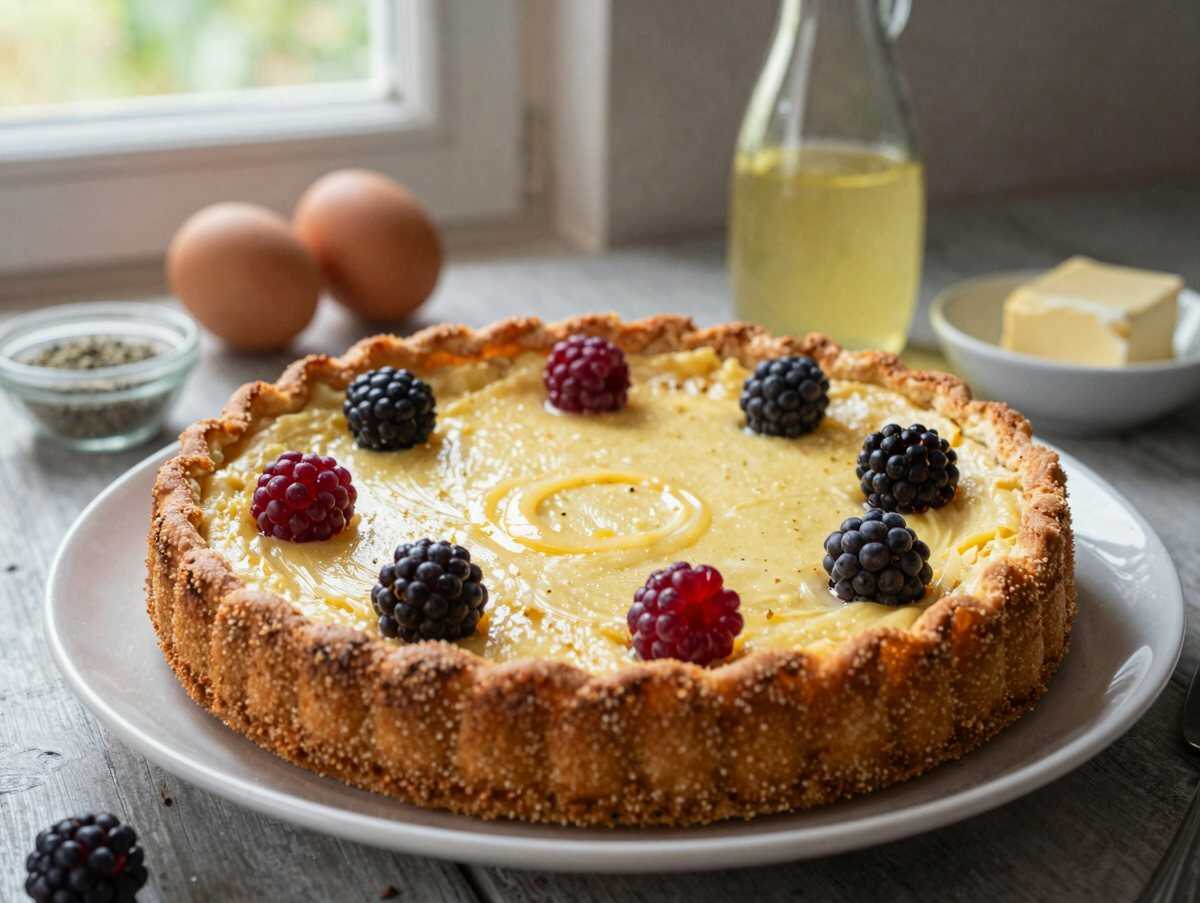 Köstlicher Quarkkuchen mit Keksboden und frischen Erdbeeren – So gelingt das perfekte Sommerdessert! – während der Zubereitung