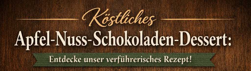 Köstliches Apfel-Nuss-Schokoladen-Dessert: Entdecke unser verführerisches Rezept! – so sieht es fertig aus