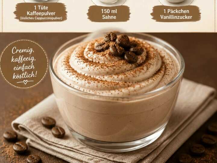 Köstliches Cappuccino-Creme-Rezept: In nur 5 Minuten genießen!