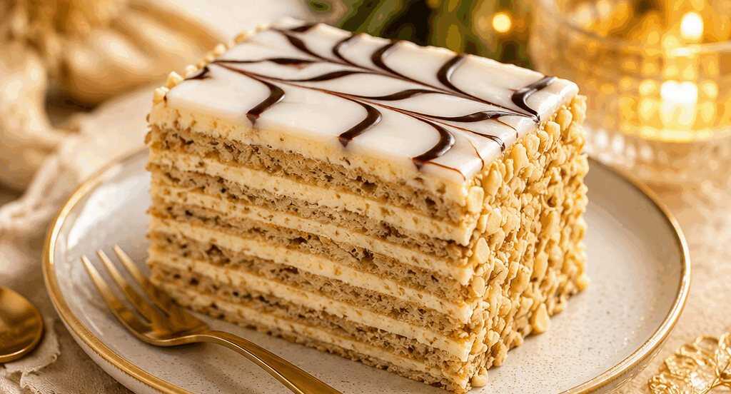 Köstliches Esterházy-Schnitten-Rezept, das Sie unbedingt probieren müssen! – so sieht es fertig aus