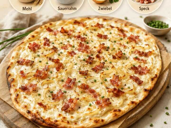 Köstliches Flammkuchen-Rezept: Unwiderstehlicher Genuss mit Sauerrahm