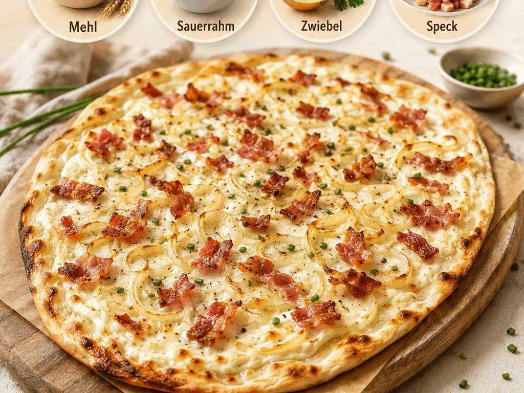 Köstliches Flammkuchen-Rezept: Unwiderstehlicher Genuss mit Sauerrahm