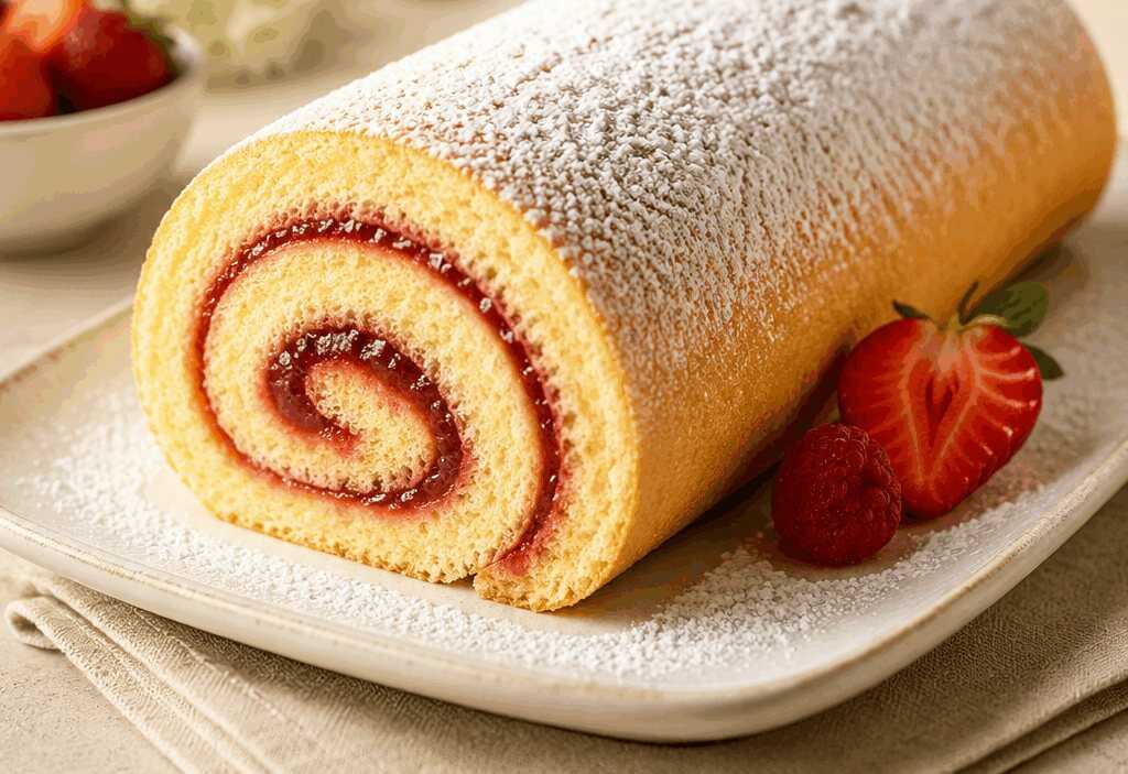 Köstliches Grundrezept für die perfekte Biskuitrolle!