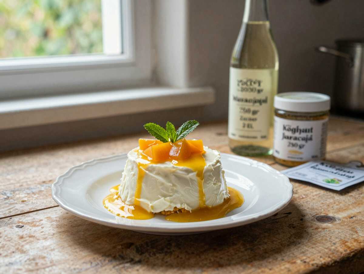 Köstliches Joghurt-Maracuja-Dessert – Ein Muss für Naschkatzen! – während der Zubereitung
