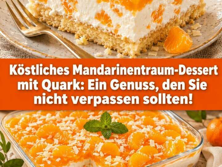 Köstliches Mandarinentraum-Dessert mit Quark: Ein Genuss, den Sie nicht verpassen sollten!
