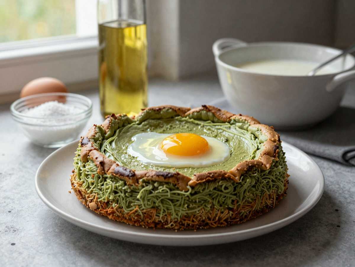 Köstliches Matcha-Kuchen-Rezept, das Sie unbedingt ausprobieren müssen! – während der Zubereitung
